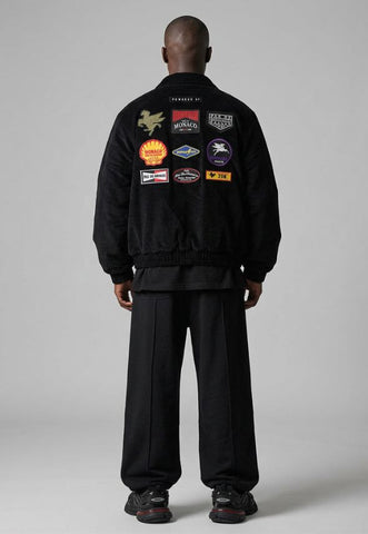 PAS DE MONACO BLASON BLACK CORDED JACKET