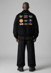 PAS DE MONACO BLASON BLACK CORDED JACKET