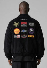 PAS DE MONACO BLASON BLACK CORDED JACKET