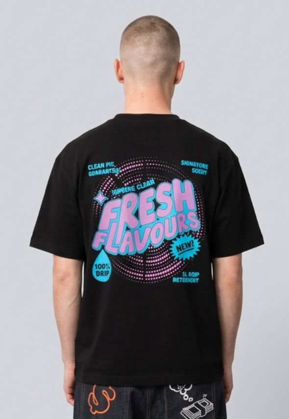 FRESH FLAVOURS DETERGENT T-SHIRT BLACK
