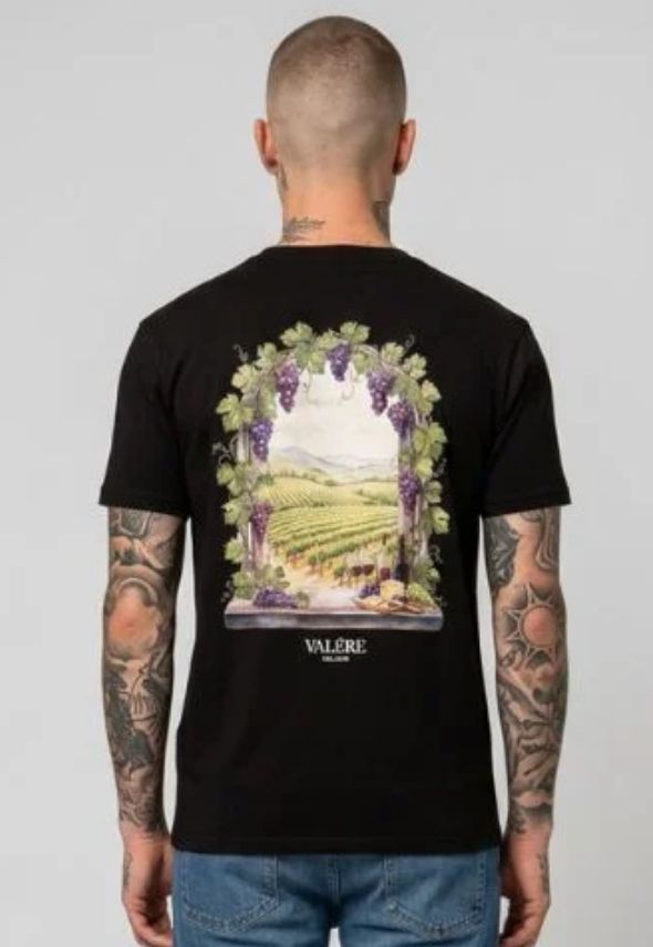 VALERE MILANO GRECO T-SHIRT BLACK
