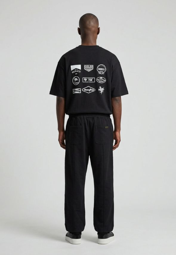 PAS DE MONACO RYDEIR BLACK T-SHIRT