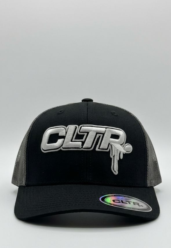 CLTR DRIP TRUCKER CAP BLACK/ BLACK