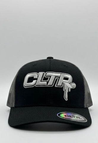 CLTR DRIP TRUCKER CAP BLACK/ BLACK