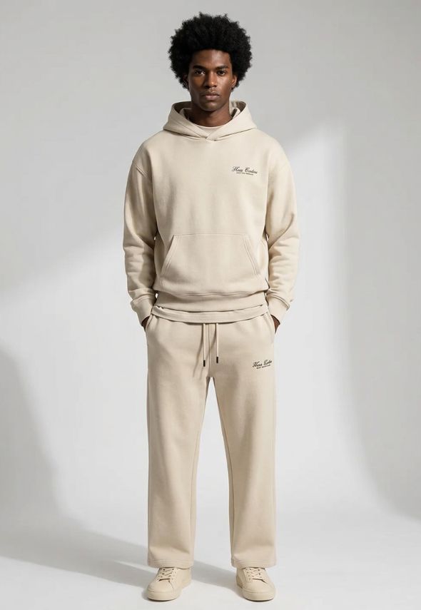 HAUS COUTURE 3 PIECE SIGNATURE TRACKSUIT BEIGE