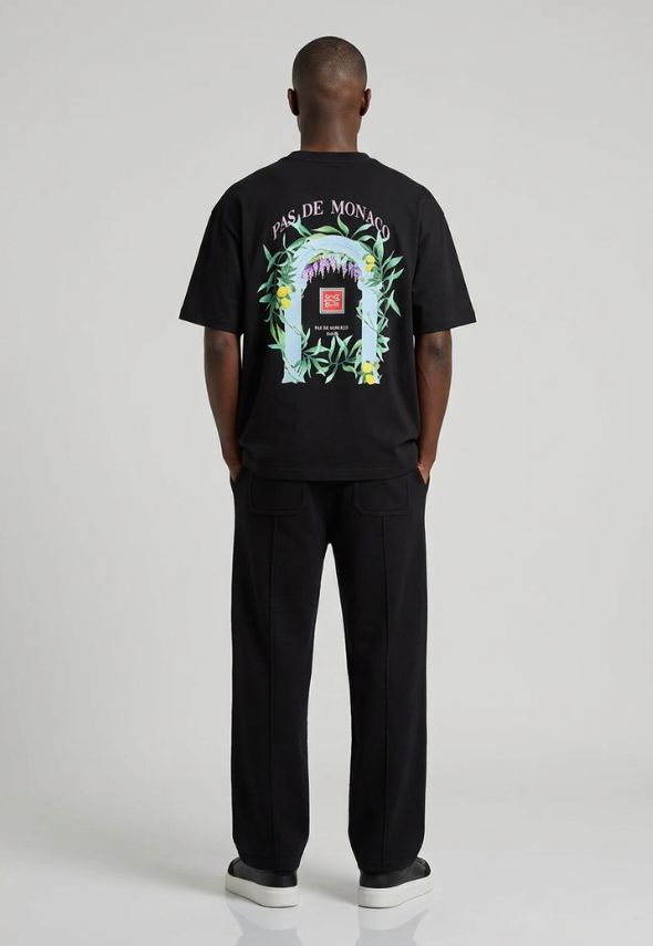 PAS DE MONACO ARCHE BLACK T-SHIRT