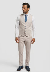 Cavani Caridi Beige Waistcoat