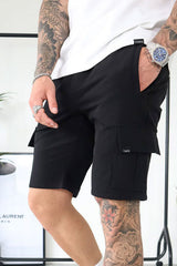 CAPO UTILITY CARGO SHORT BLACK