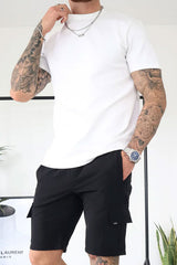 CAPO UTILITY CARGO SHORT BLACK