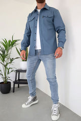 CAPO OVERSHIRT STEEL BLUE