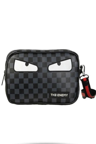 THE ENEMY CHECKED WASH BAG