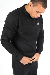 PEACEFUL HOOLIGAN CREW SWEATSHIRT BLACK