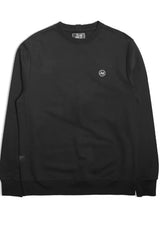 PEACEFUL HOOLIGAN CREW SWEATSHIRT BLACK