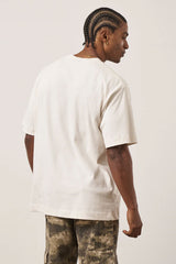 THE COUTURE CLUB ANGEL SCRIPT RELAXED T-SHIRT OFF WHITE