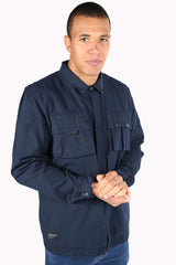 PEACEFUL HOOLIGAN LICHFIELD OVERSHIRT NAVY