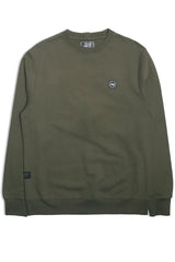 PEACEFUL HOOLIGAN CREW SWEATSHIRT OLIVE