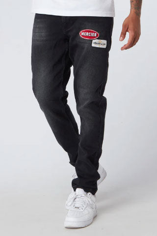Copy of MERCIER CHARCOAL Badge Jeans