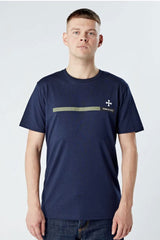 Terrace Cult Stripe Graphic Tee :: Navy