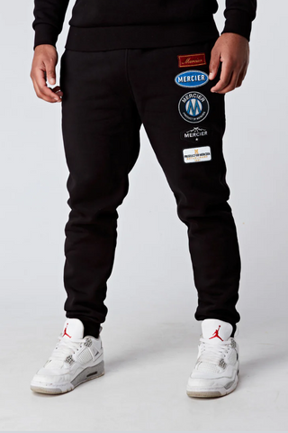 Black Mercier Hybrid Badge Bottoms