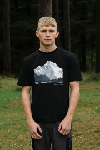 Nord Peak Mount T-shirt Black