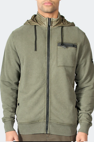 Peaceful Hooligan JAKE HOODIE DARK OLIVE