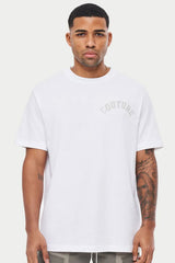 The couture club STITCH LOGO REGULAR FIT T-SHIRT - WHITE